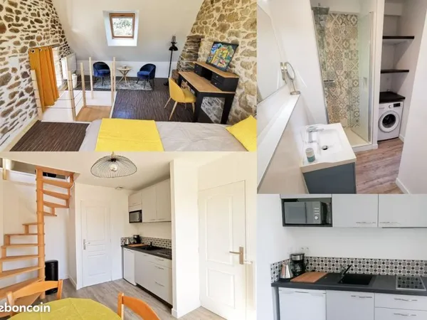 Duplex indépendant meublé dans longère rénovée à Pluneret (56)