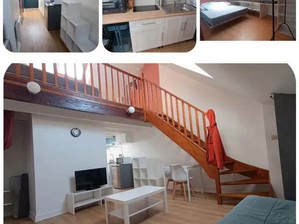Duplex 40m2 Blois centre (eau froide compris)