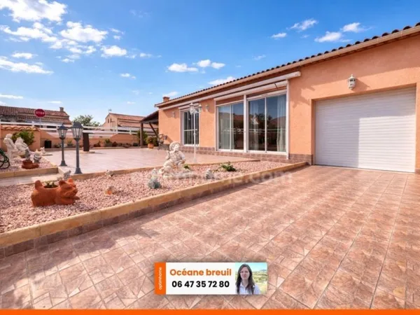 Maison de plain-pied 4 pièces 110m2 avec garage - MARSEILLAN (34)