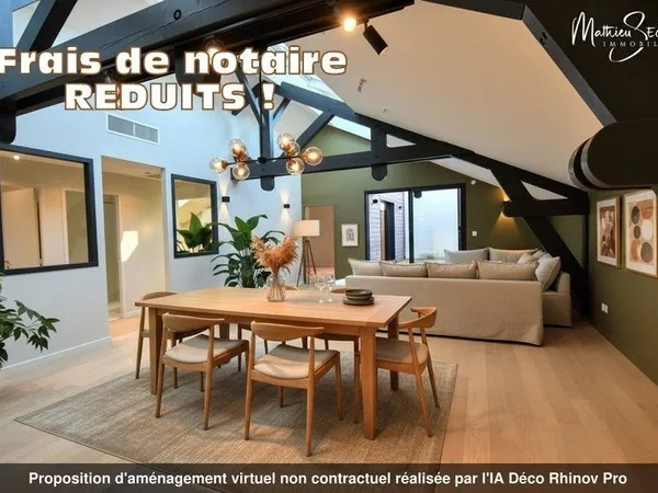 Centre Craponne Loft/Appartement de 116m² avec terrasse de 22m²