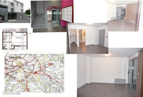 STUDIO, T1 27m2, SUD EST de Nantes 7mn centre, 300m de la gare de Vertou
