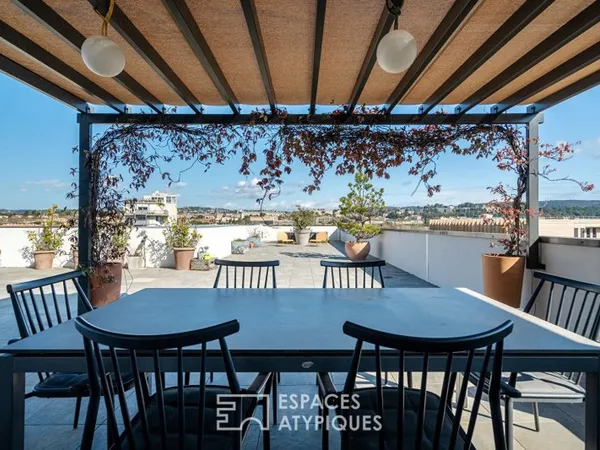 Toit-terrasse et vue Sainte-Victoire