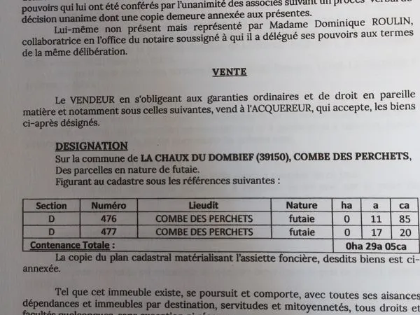 Parcelles de bois Jura