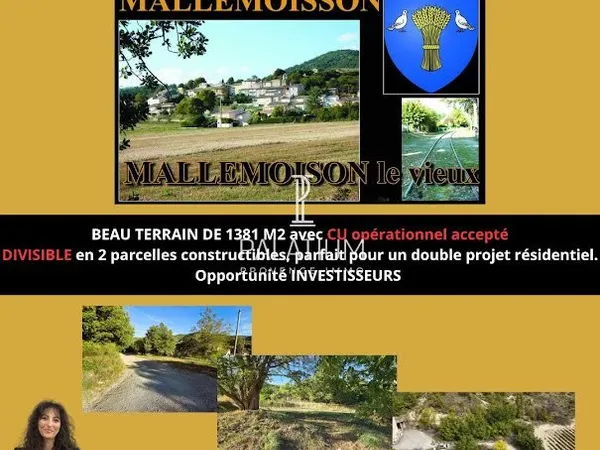 Terrain 1380 m²