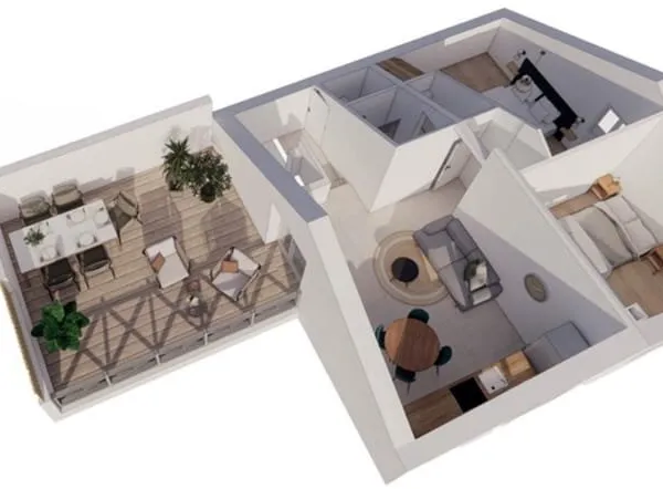 Appartement T3 rénové avec belle terrasse et parking ANGLET