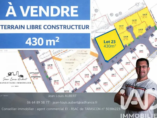 Terrain 430 m²