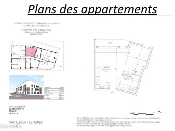 Appartements T2 neufs sur Leforest