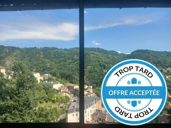 Appartement 3 pièces - Terrasse avec vue exceptionnelle - Thiers - 69 000 €