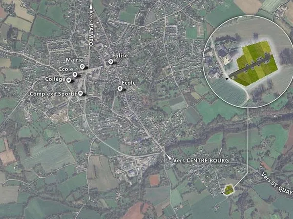 Terrain 375 m²