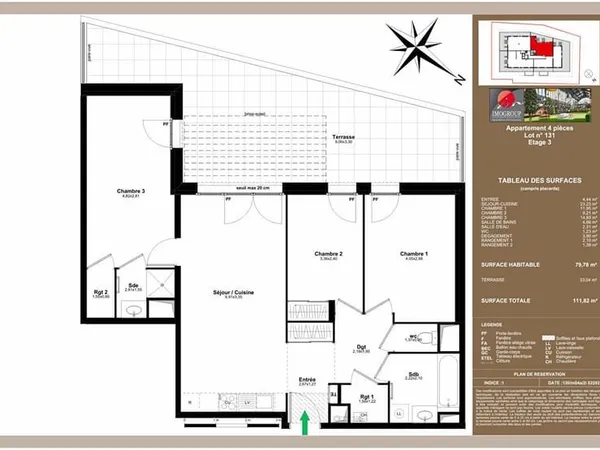 Programme neuf Thonon Les Bains- T4 - 79.78 m²