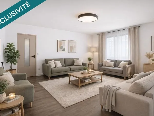 Appartement de 91 m² : 5 pièce(s) / 3 chambres