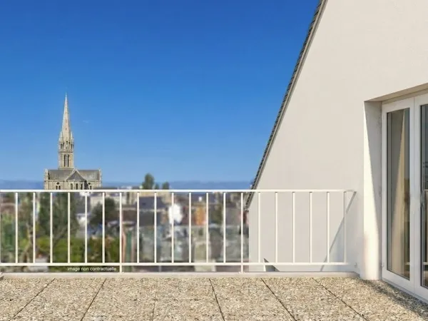 Superbe duplex dernier étage, vue mer, très grande terrasse.