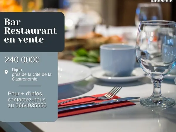Fonds de commerce Restaurant / Bar - Licence IV - Dijon