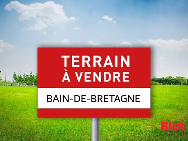 A VENDRE CHEZ BLOT IMMOBILIER TERRAIN BAIN DE BRETAGNE