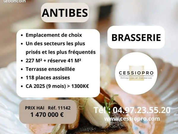 Brasserie 227 m² Antibes