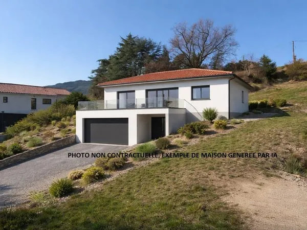 Terrain constructible 1200m2 BOURG-ARGENTAL
