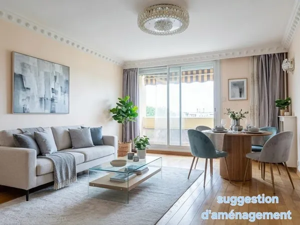 Appartement 83m2 4 pieces 3 chambres avec balcon