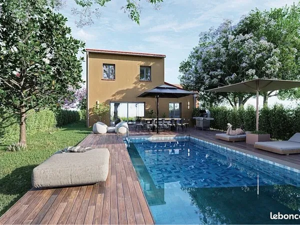 Terrain 1000 m² pour 2 maisons, libre de constructeur
