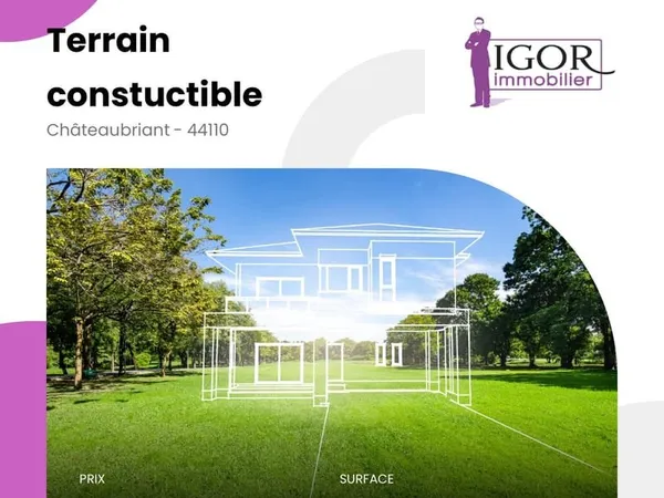 Terrain constructible à Châteaubriant
