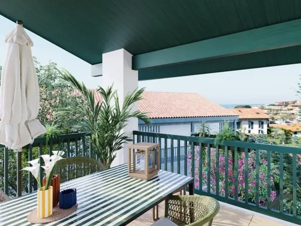 BIDART - Superbe T4 avec terrasse aperçu Océan