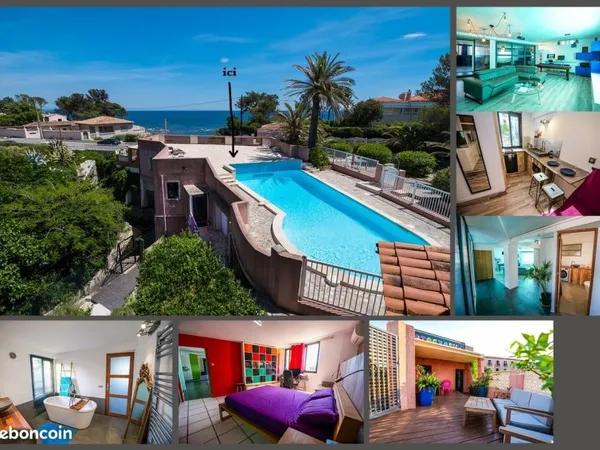 APPARTEMENT-LOFT avec PISCINE et PLAGE