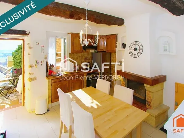 Maison de village de 56m² meublée rénovée avec cave et dépendance