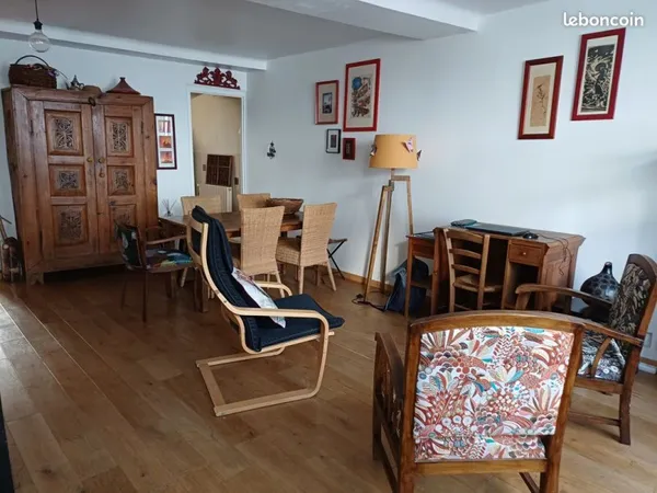 Maison centre ville Beaugency, 90m2, 2chambres, dépendance et jardin