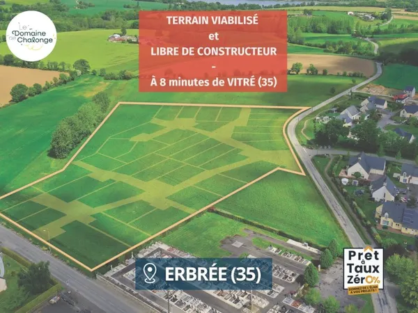 Terrain en lotissement 383 m²