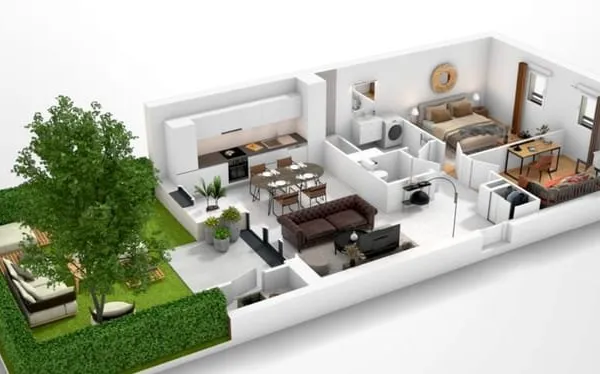 Appartement 3 pièces 58 m²