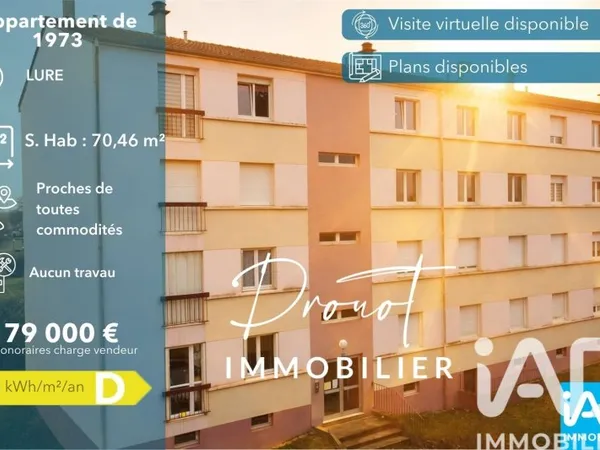 Appartement 4 pièces 70 m²