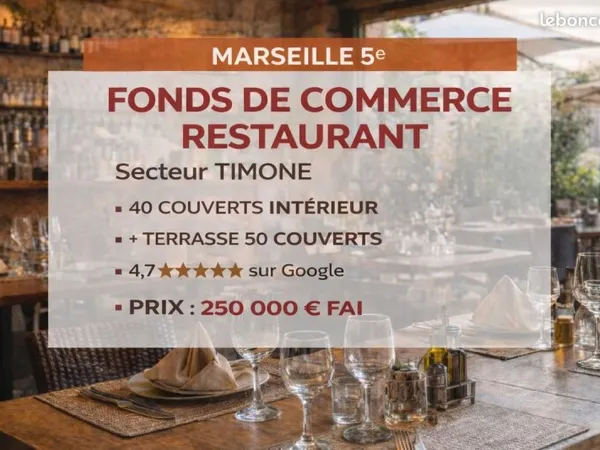 Restaurant 86 m² MARSEILLE