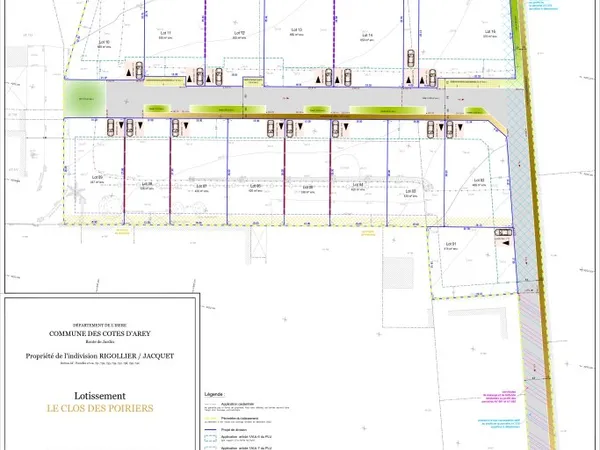 Terrain en individuel 650 m²