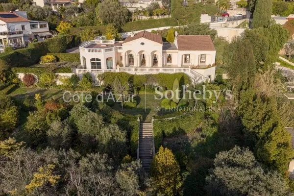 Villa d'exception avec vue mer panoramique à Nice, quartier de l'Observatoire, Côte d'Azur
