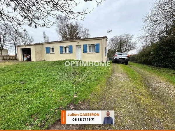 Maison plain-pied 2 chambres + jardin - Saint-Florent-des-Bois - proche La Roche-sur-Yon