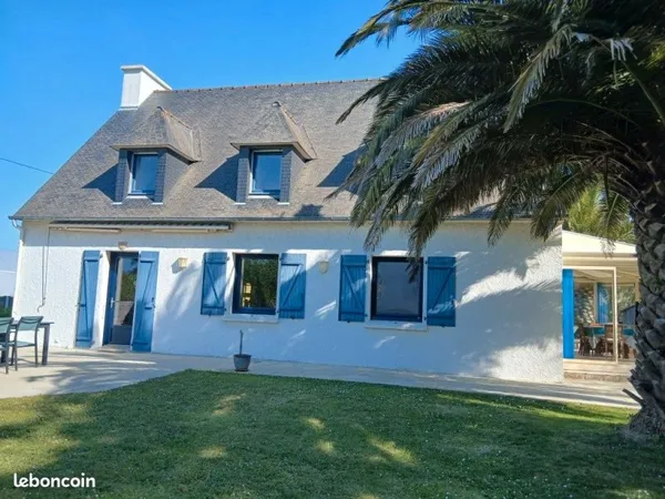 Maison familiale plein sud à 500 mètres de la plage et du bourg