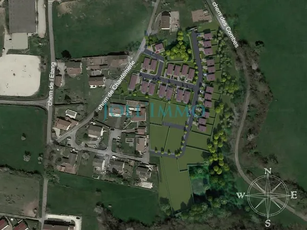 FARAMANS - Terrain viabilisé libre constructeur - 1326m2