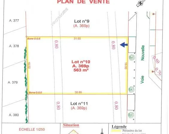 Terrain 563 m² Pernes