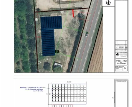 EXCLUSIVITE : Terrain de 3 326 m² avec deux hangars à Sainte-Cécile-les-Vignes (84290)