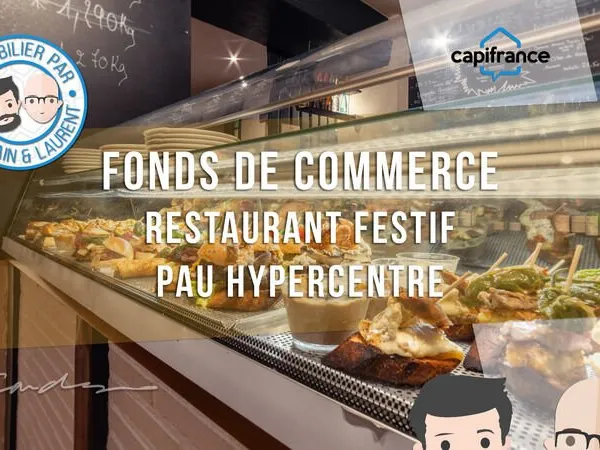 Fonds de commerce à vendre Restaurant festif hyper centre de PAU (64)