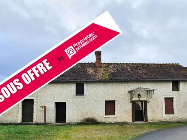 Maison de village 3 piéces de 58 m2 et jardin 890 m2