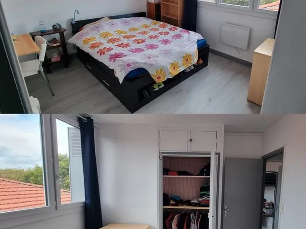 T4 meublé de 70 m², 3 chambres, appartement, traversant et lumineux