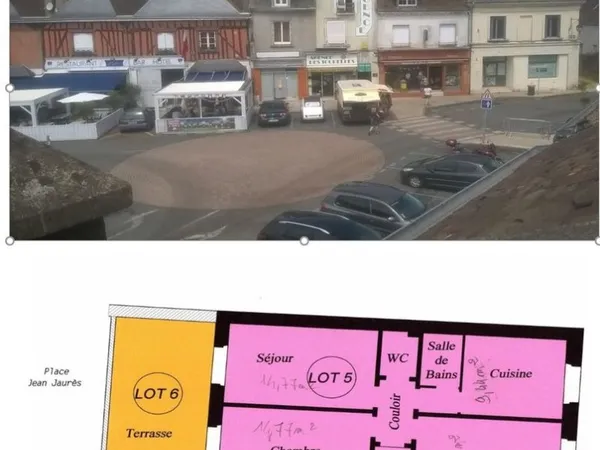 A louer bel appartement T3 spacieux et judicieusement placé à Château renault