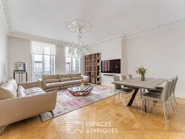 Appartement ancien rénové contemporain entre la Place du maréchal Lyautey et Parc de la Tête d'Or