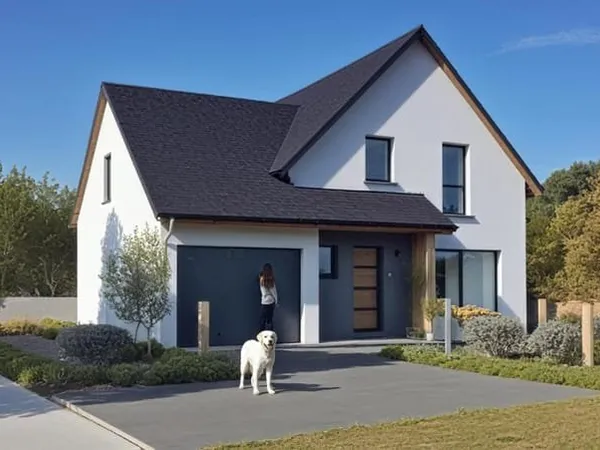 Au calme sur un beau terrain de 500 m² cette maison avec garage accolé à Biltzheim