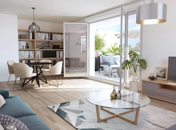 Appartement T4 neuf de standing - 2 balcons - parkings
