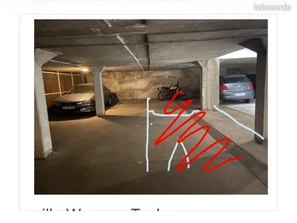 À vendre Place de parkink 10m sur 2m50