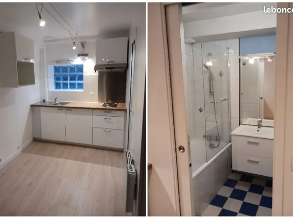 Charmante petite Maison de ville F2 d'env. 44 M2 (habitation env.27m2 + Garage/cellier env. 17 m2) -