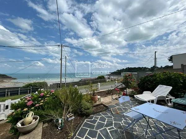 A VENDRE SEULEMENT AGENCE GIBOIRE VUE MER CANCALE PORT MER MAISON TERRAIN
