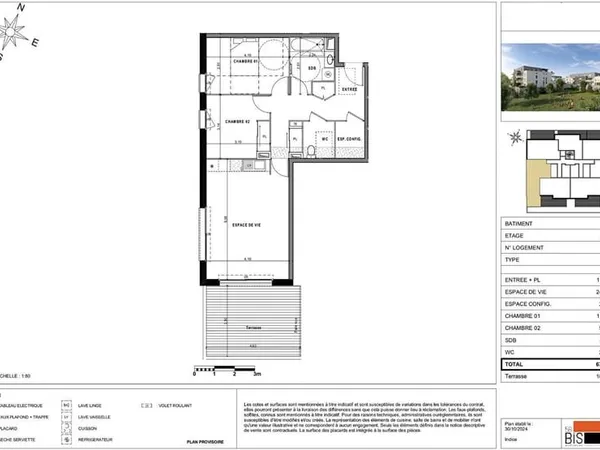 SCIEZ - Appartement T3 - 67.09m²