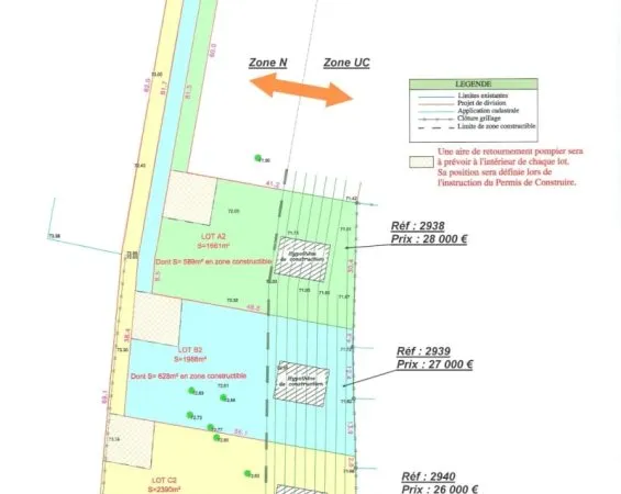 Terrain 2390 m²